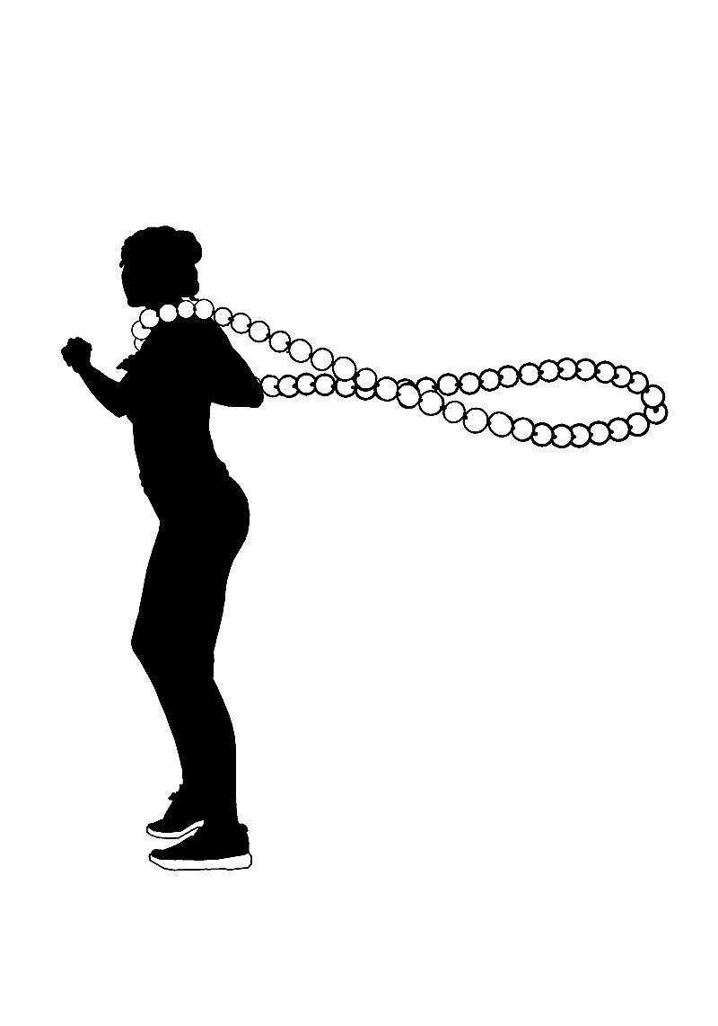 RR ROUND RICH DESIGN Wooden Hula Weighted Exercise Hoop for Fitness, The Soothing Sound of Wooden Balls: for Deep Relaxation and Stress Relief(Do Not Copy Patented Products) Natural - Image 4